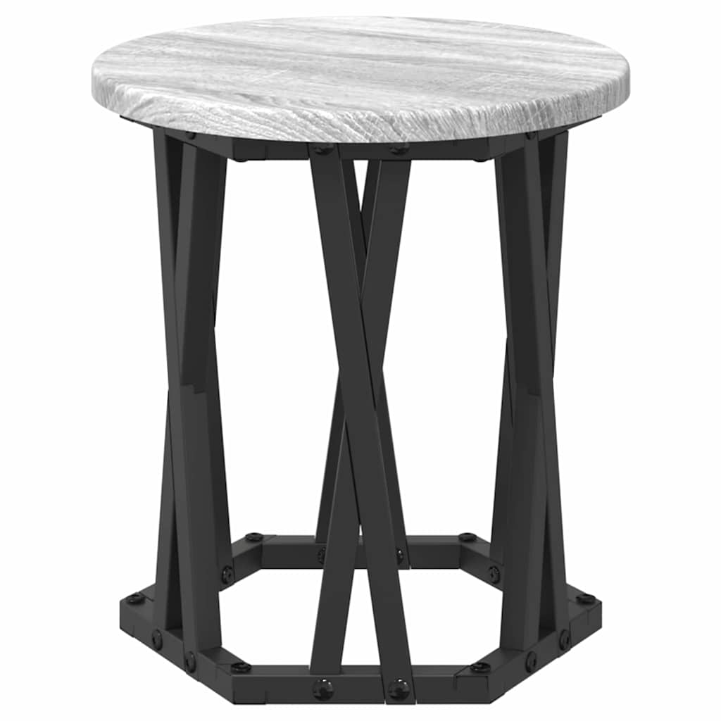 Nesting Beistelltisch 3 pcs Graues Sonoma
