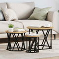 Nesting Beistelltisch 3 pcs Artisan-Eiche