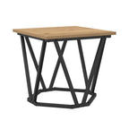 Beistelltisch-Set 2 pcs Artisan-Eiche Ingenieure Holz und Stahl