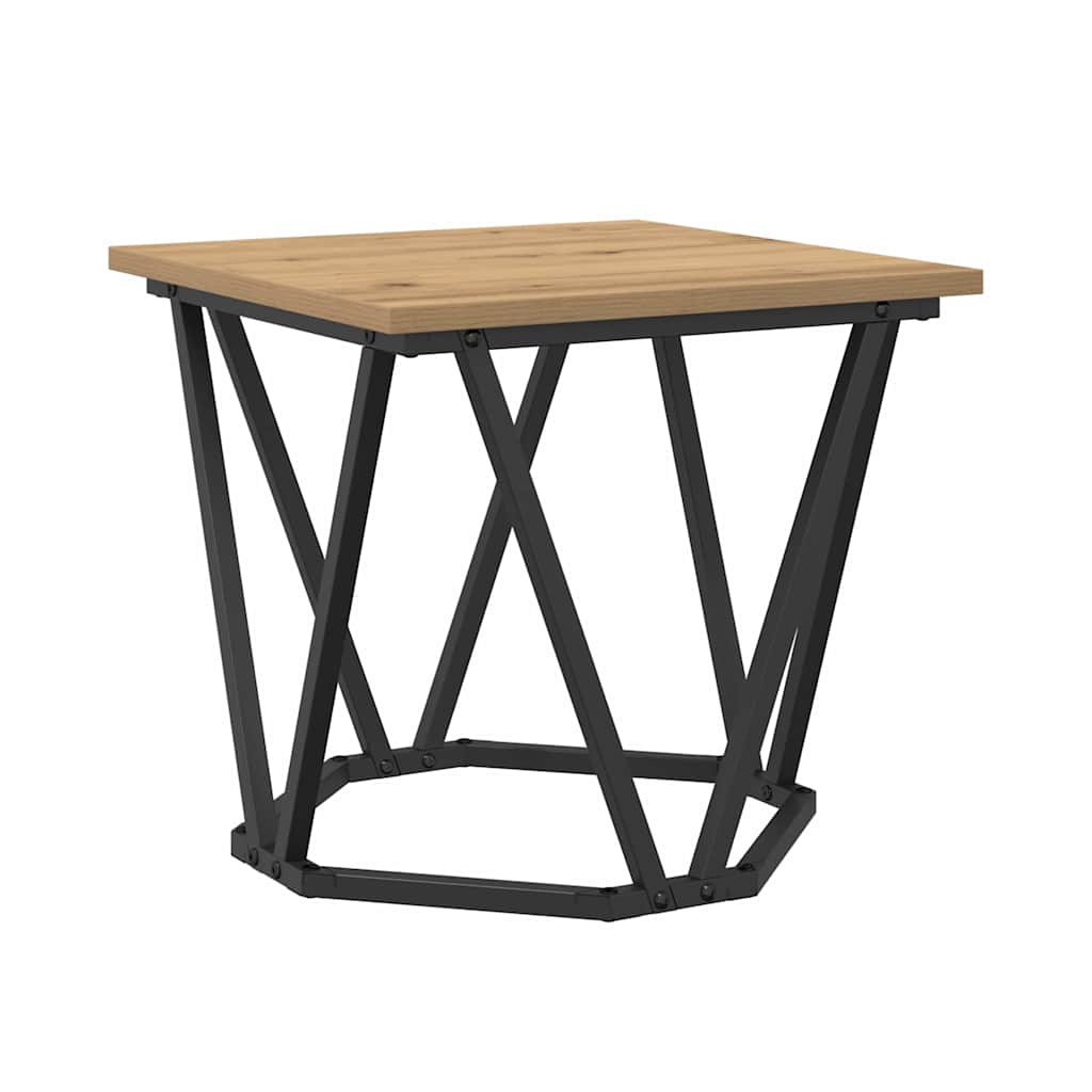 Beistelltisch-Set 2 pcs Artisan-Eiche Ingenieure Holz und Stahl