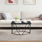 Couchtisch Schwarz Eichen-Optik 80 x 80 x 45 cm