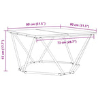 Couchtisch Artisan-Eiche 80 x 80 x 45 cm