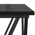 Couchtisch 3 pcs Schwarz Eichen-Optik Ingenieure Holz und Stahl