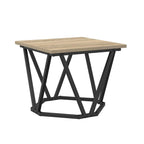 Couchtisch 3 pcs Sonoma-Eiche Ingenieure Holz und Stahl