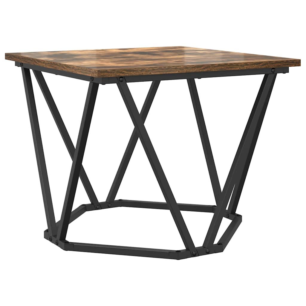 Couchtisch 3 pcs Geräucherte Eiche Ingenieure Holz und Stahl