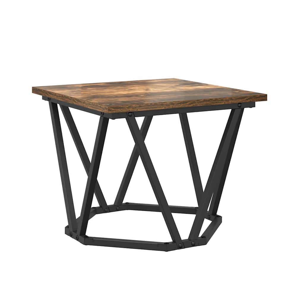 Couchtisch 3 pcs Geräucherte Eiche Ingenieure Holz und Stahl