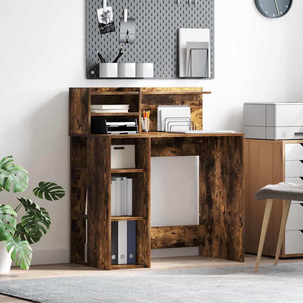 Schreibtisch Geräucherte Eiche 90 x 48 x 101,5 cm Holzwerkstoff