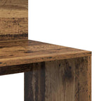 Schreibtisch mit Regal Altholz 90 x 48 x 101,5 cm Holzwerkstoff