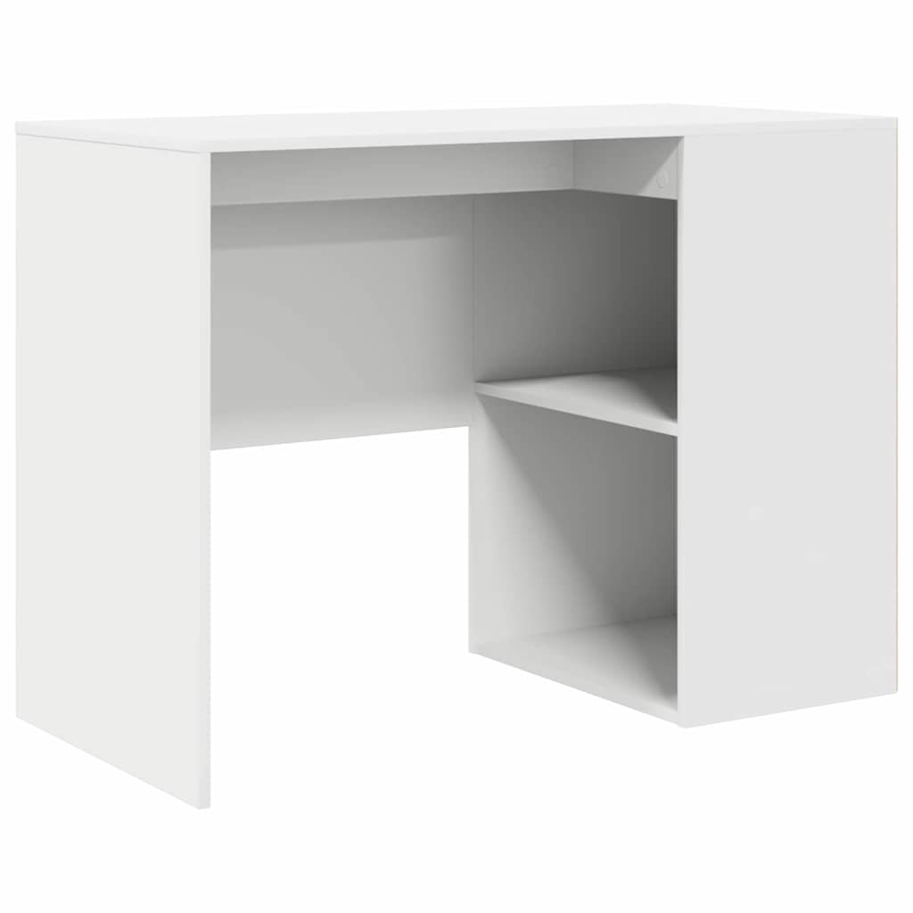 Schreibtisch mit Regal Weiß 102 x 50 x 75 cm Holzwerkstoff