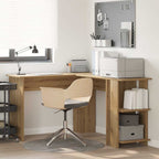 Eck-Schreibtisch mit Regal Artisan-Eiche 140 x 113,5 x 75 cm