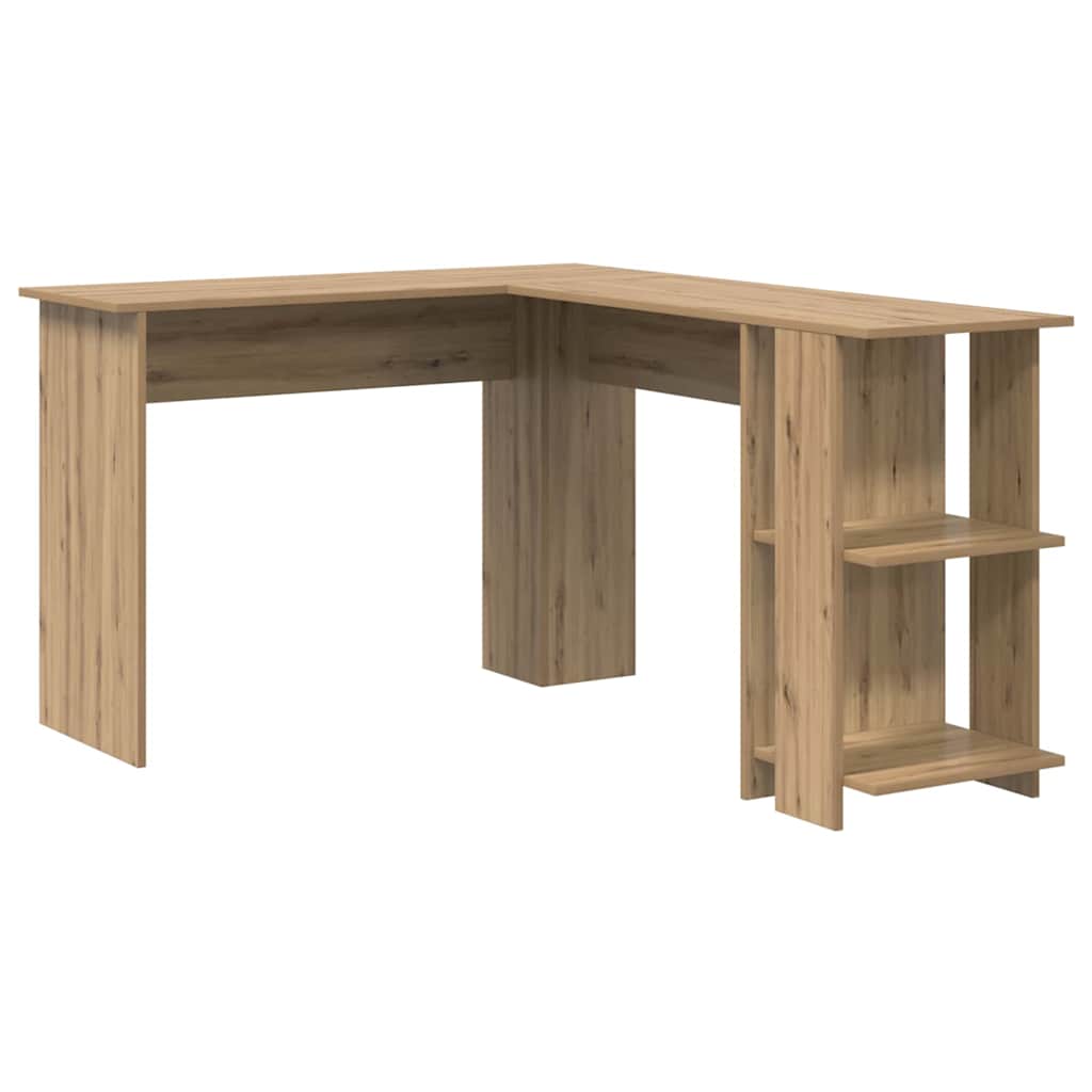 Eck-Schreibtisch mit Regal Artisan-Eiche 140 x 113,5 x 75 cm