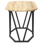 Couchtisch Sonoma-Eiche 80 x 40 x 40.5 cm Sperrholz und Metall