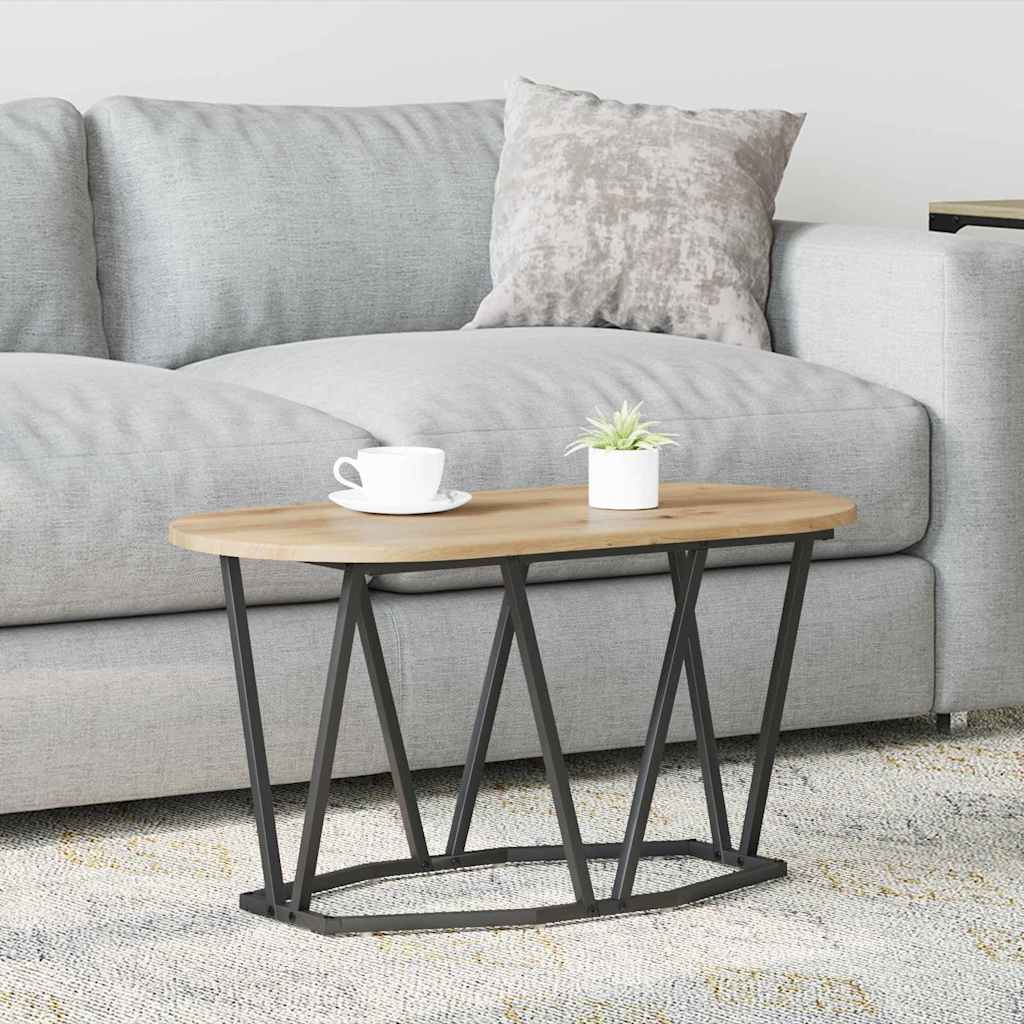 Couchtisch Artisan-Eiche 80 x 40 x 40.5 cm Sperrholz und Metall