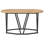 Couchtisch Artisan-Eiche 80 x 40 x 40.5 cm Sperrholz und Metall
