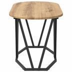 Couchtisch Artisan-Eiche 80 x 40 x 40.5 cm Sperrholz und Metall