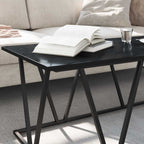 Couchtisch Schwarz Eichen-Optik 100 x 50 x 40 cm