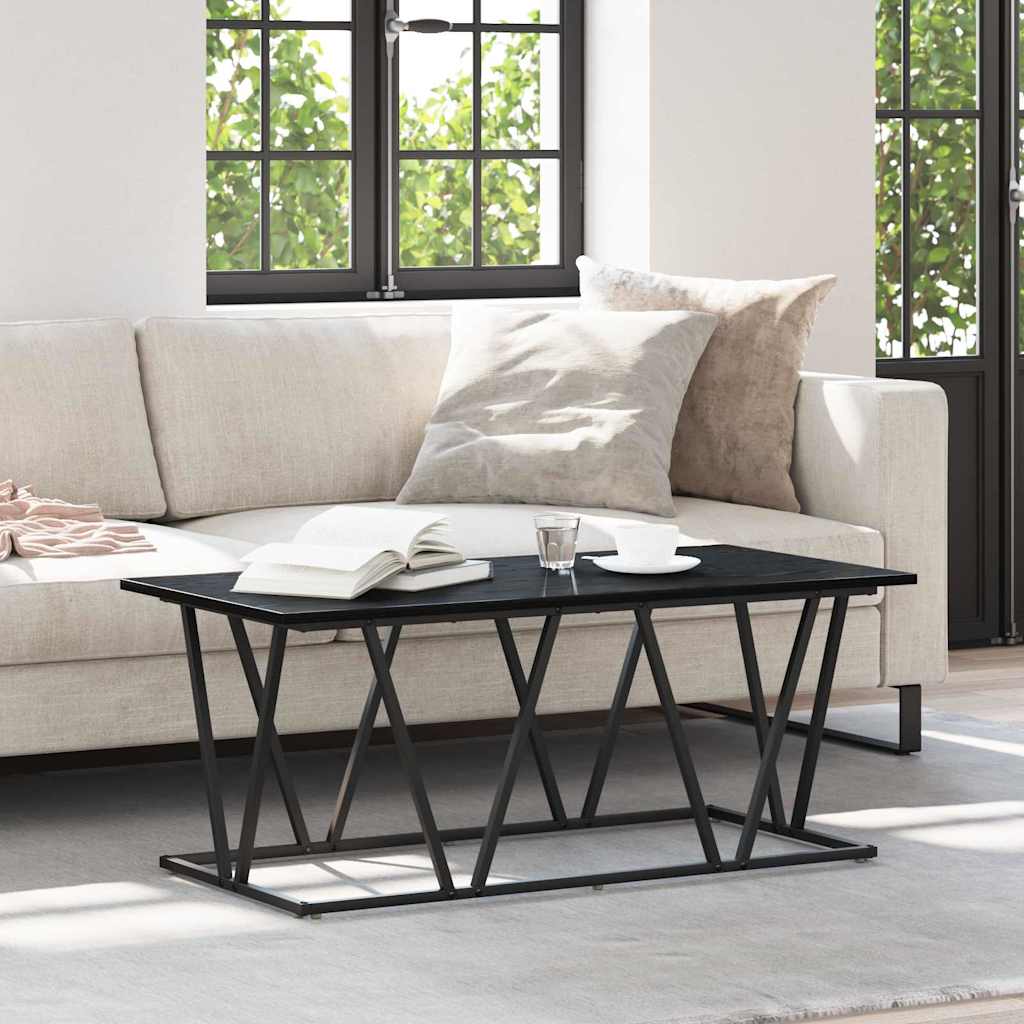 Couchtisch Schwarz Eichen-Optik 100 x 50 x 40 cm