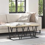 Couchtisch Sonoma-Eiche 100 x 50 x 40 cm Sperrholz und Metall