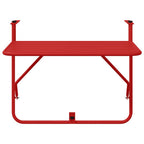 Hängender Balkontisch Rot 60 x 39 x 65 cm Stahl