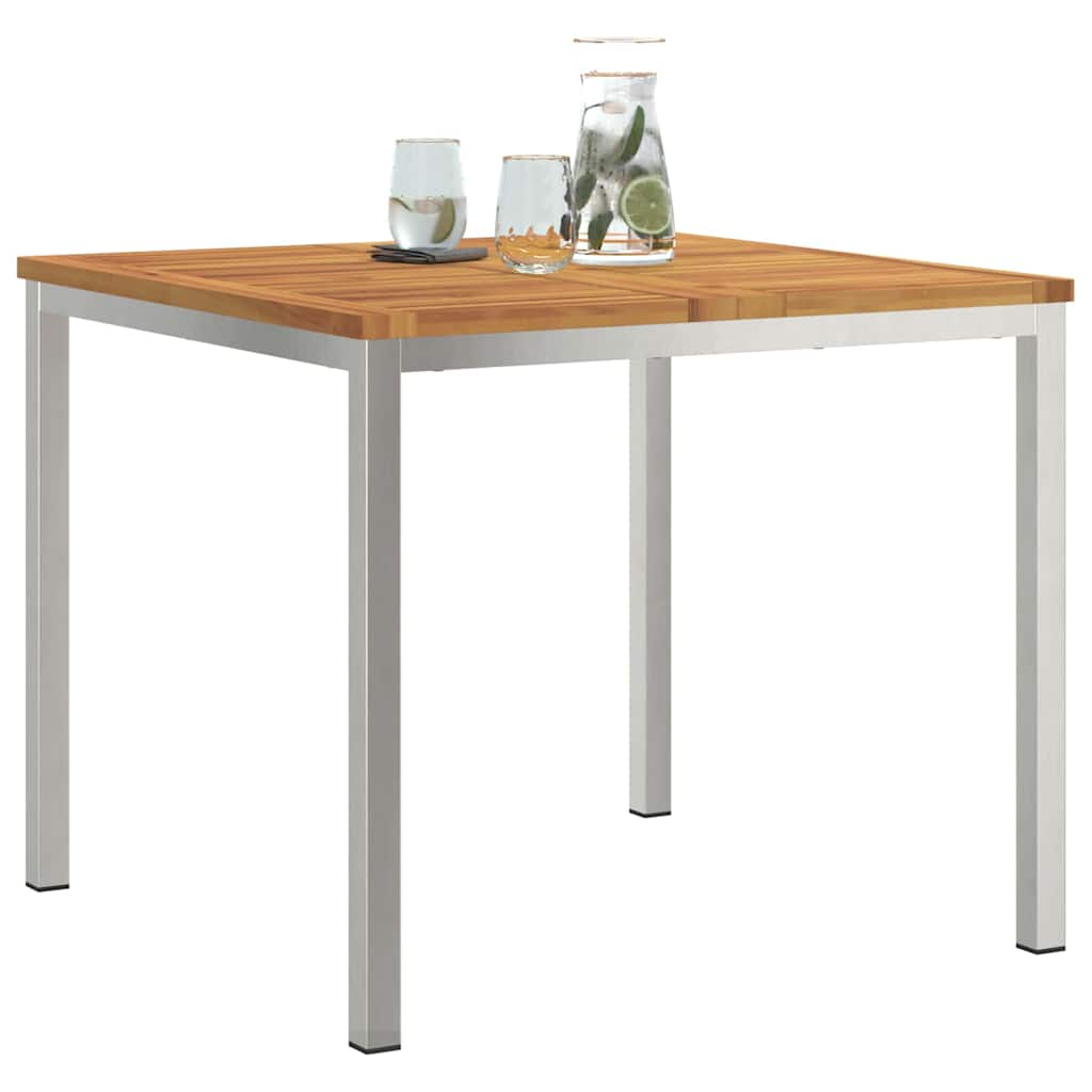 Esstisch Braun 90 x 90 x 75 cm Massivholz Akazie