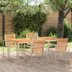 Esstisch Braun 180 x 90 x 75 cm Massivholz Teak