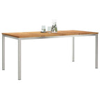 Esstisch Braun 180 x 90 x 75 cm Massivholz Teak