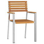 Gartenstuhl 4 pcs Öl-Natur 56 x 54,5 x 87 cm Massivholz Akazie