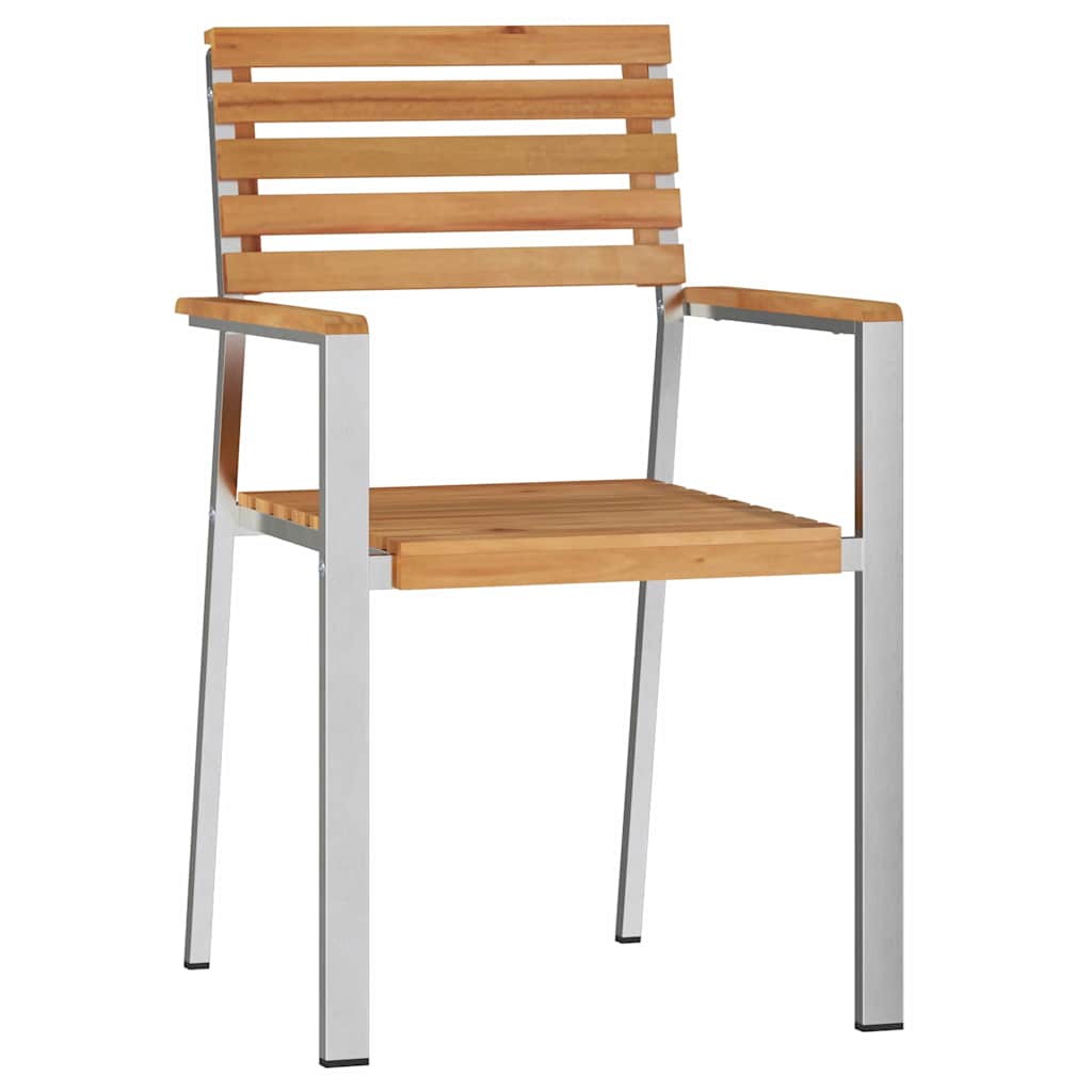 Gartenstuhl 4 pcs Öl-Natur 56 x 54,5 x 87 cm Massivholz Teak