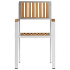 Gartenstuhl 2 pcs Braun 56 x 54,5 x 87 cm Massivholz Teak