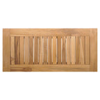 Gartenbank und Tischset 2 pcs Grau und Braun Massivholz Teak