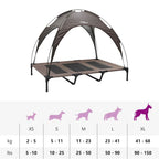 Hundebett Braun 122 x 93 x 106,5 cm Stahl