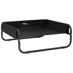 Hundebett Schwarz 75 x 75 x 30 cm Stahl