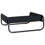 Hundebett Schwarz 75 x 75 x 30 cm Stahl