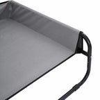 Hundebett Hellgrau 57 x 57 x 24 cm Stahl