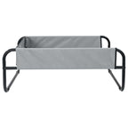 Hundebett Hellgrau 57 x 57 x 24 cm Stahl