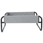 Hundebett Hellgrau 70 x 70 x 28,5 cm Stahl