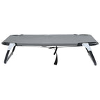 Hundebett Hellgrau 80 x 55 x 18 cm Stahl