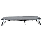Hundebett Hellgrau 90 x 55 x 18 cm Stahl
