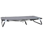 Hundebett Hellgrau 105 x 65 x 18 cm Stahl