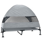Hochgelegtes Hundebett Hellgrau 127 x 81 x 108 cm
