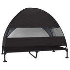 Hochgelegtes Hundebett Schwarz 127 x 81 x 108 cm