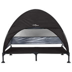 Hochgelegtes Hundebett Schwarz 127 x 81 x 108 cm