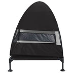 Hochgelegtes Hundebett Schwarz 127 x 81 x 108 cm