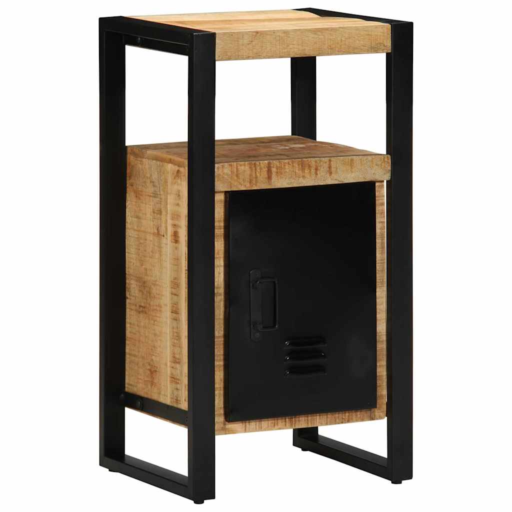 Badezimmermöbel-Set 2 pcs Braun und Schwarz Massivholz Mango