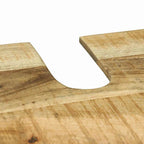 Badezimmermöbel-Set 2 pcs Braun und Schwarz Massivholz Mango