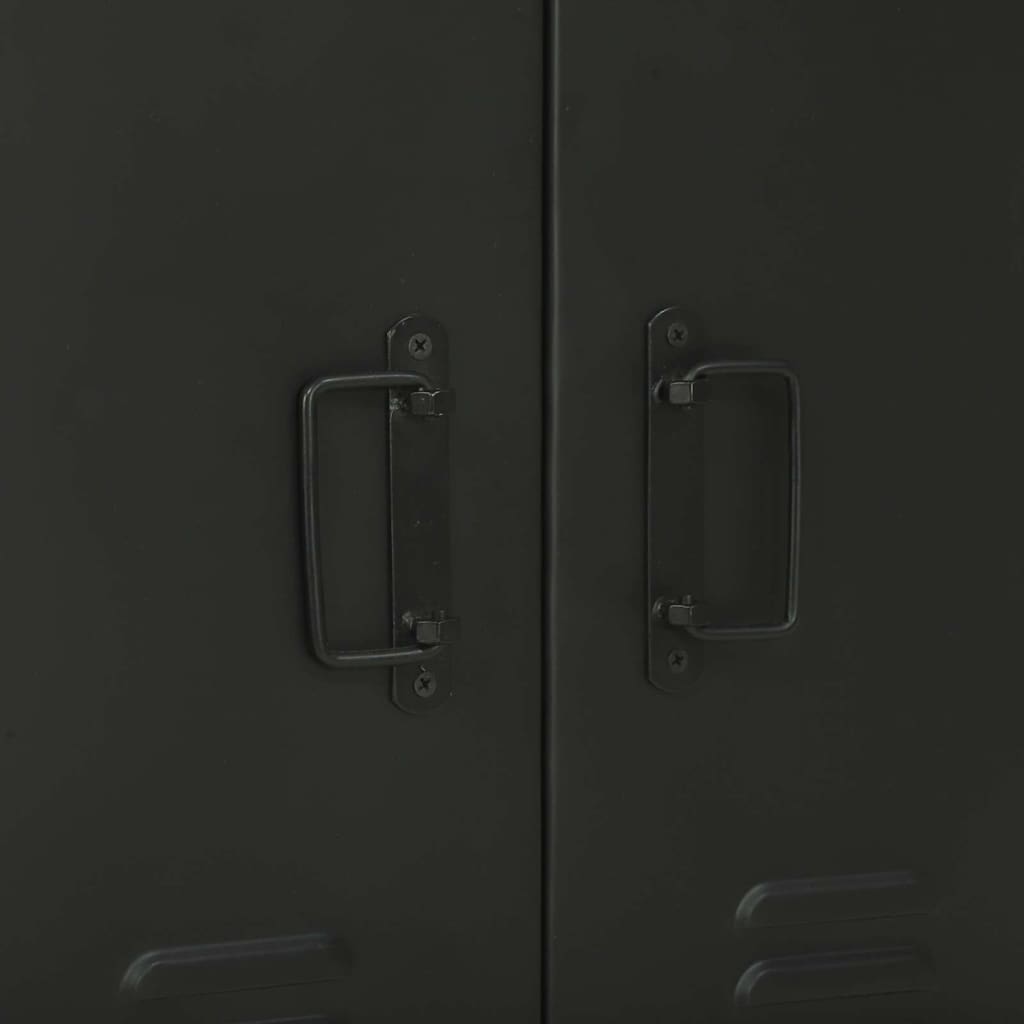 Badezimmermöbel-Set 2 pcs Braun und Schwarz Massivholz Mango