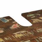 Badezimmermöbel-Set mit Regal 3 pcs Massives upgecyceltes Holz