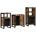 Badezimmermöbel-Set mit Regal 3 pcs Massives upgecyceltes Holz