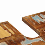 Badezimmermöbel-Set mit Regal 3 pcs Massives upgecyceltes Holz