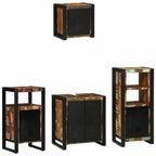 Badezimmermöbel-Set mit Regal 4 pcs Massives upgecyceltes Holz